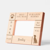 Landschaft 6x4 BESTE Hunde MAMA je Individuelle Na Geätzte Rahmen (Links)