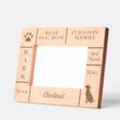 Landschaft 7x5 BESTE Hunde MAMA je Individuelle Na Geätzte Rahmen (Links)