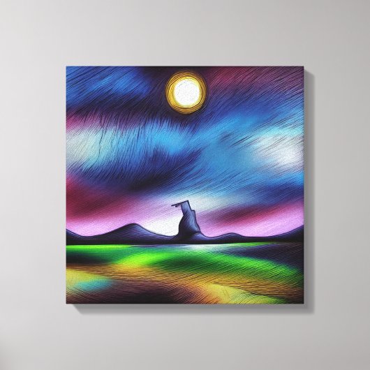 Landschaft abstrakt surreal leinwanddruck (Vorderseite)
