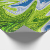 Landschaft Abstrakte Kunst | Beste moderne Kunst Geschenkpapier (Ecke)