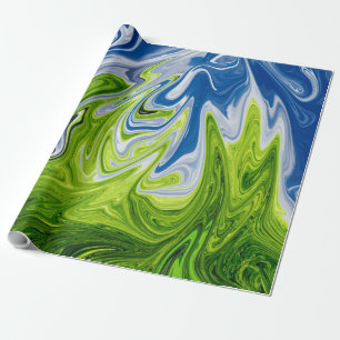 Landschaft Abstrakte Kunst Beste moderne Kunst Geschenkpapier
