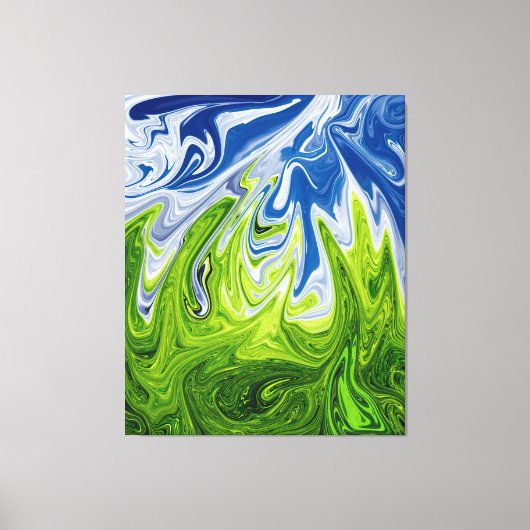 Landschaft Abstrakte Kunst | Beste moderne Kunst Leinwanddruck (Vorderseite)