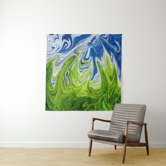 Landschaft Abstrakte Kunst | Beste moderne Kunst Wandteppich (Beispiel)