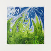 Landschaft Abstrakte Kunst | Beste moderne Kunst Wandteppich (Vorderseite)