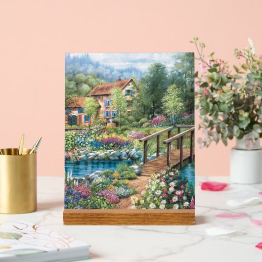 Landschaft Acrylschild (Hochzeit)