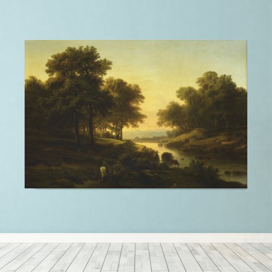 Landschaft, Alexandre Calame, 1830 - 1845 Leinwanddruck (Insitu (Holzboden))
