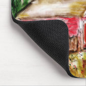 Landschaft Alte rote Barmmousse Pad Mousepad (Ecke)