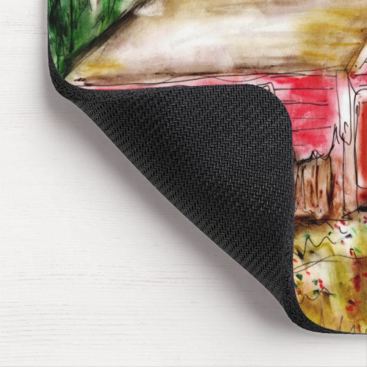 Landschaft Alte rote Barmmousse Pad Mousepad (Ecke)