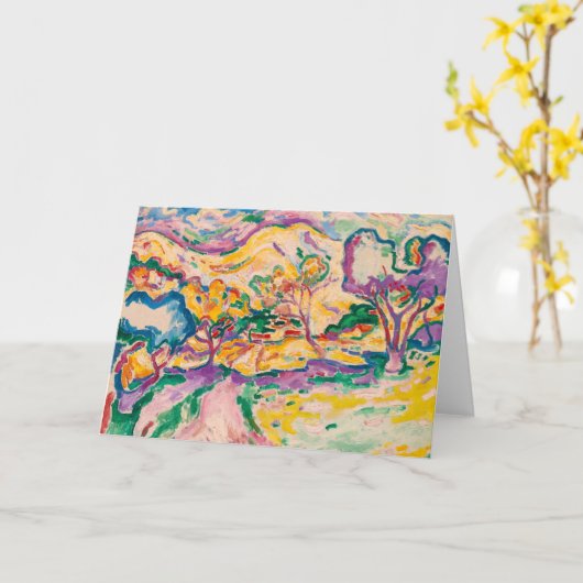 Landschaft am Ciotat | Georges Braque | Karte (Gelbe Blume)