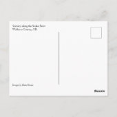 Landschaft am Fluss Snake oder Postkarte (Rückseite)