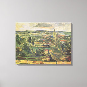 Landschaft am Jas-de-Bouffan - Paul Cezanne Leinwanddruck