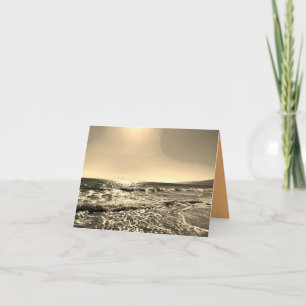 Landschaft am Meer in Sepia Karte 
