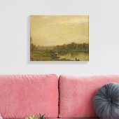 Landschaft am Oise, Charles-François Daubigny, Leinwanddruck (Insitu (Wohnzimmer))