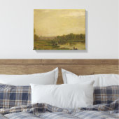 Landschaft am Oise, Charles-François Daubigny, Leinwanddruck (Insitu (Schlafzimmer))