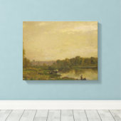 Landschaft am Oise, Charles-François Daubigny, Leinwanddruck (Insitu (Holzboden))