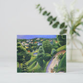 Landschaft am Teggernsee mit einem Leser Postkarte (Stehend Vorderseite)