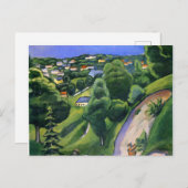 Landschaft am Teggernsee mit einem Leser Postkarte (Vorne/Hinten)