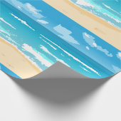 Landschaft am tropischen Meer Geschenkpapier (Ecke)