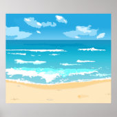 Landschaft am tropischen Meer Poster (Vorne)