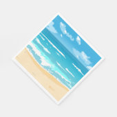 Landschaft am tropischen Meer Serviette (Ecke)