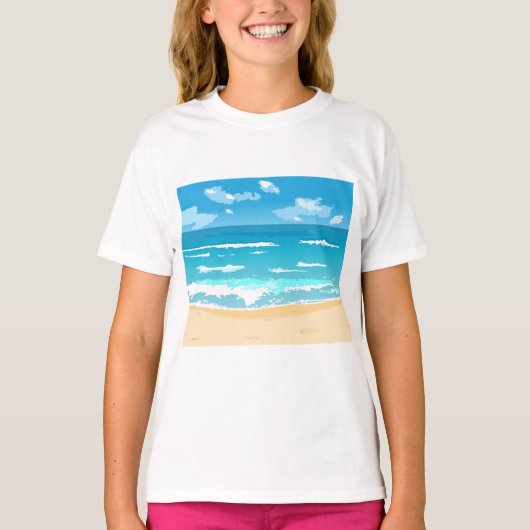 Landschaft am tropischen Meer T-Shirt (Vorderseite)