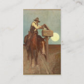 Landschaft Amerika: Ländliche Lieferung durch N. C Visitenkarte (Rückseite)