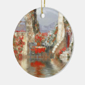 Landschaft an der Côte d'Azur Keramik Ornament (Links)