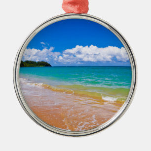 Landschaft an der Hanalei-Bucht Ornament Aus Metall