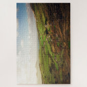 Landschaft an der Küste Grünes Irland Puzzle (Vertikal)