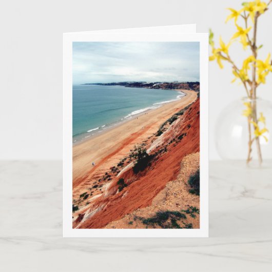 Landschaft an der Küste Portugals Karte (Gelbe Blume)