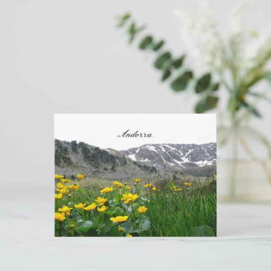 Landschaft Andorra Postkarte (Stehend Vorderseite)