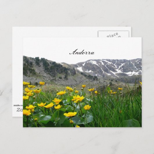 Landschaft Andorra Postkarte (Vorne/Hinten)