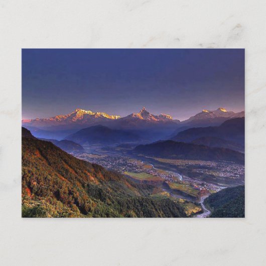 Landschaft anzeigen : HIMALAYA POKHARA NEPAL Postkarte (Vorderseite)