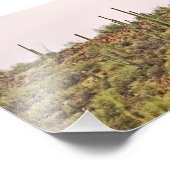 Landschaft Arizona Cactus Fotodruck (Ecke)