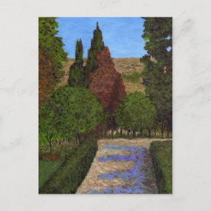 Landschaft Art Trees Park Malerei Postkarte