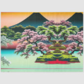 Landschaft Asiatische Landschaft Kirschblüten Bäum Seidenpapier (Vorderseite)