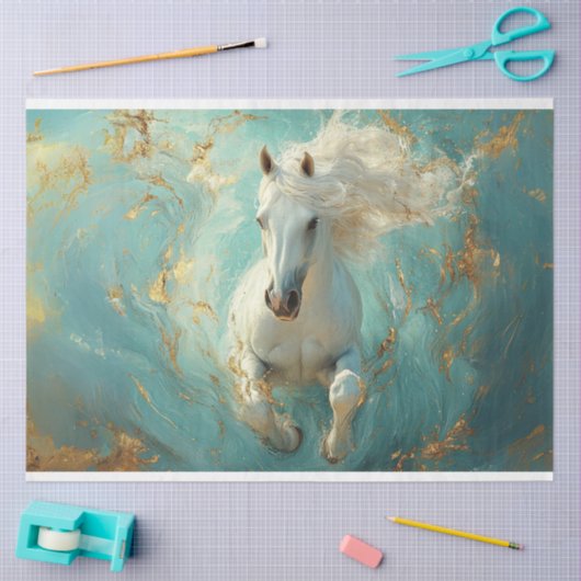 Landschaft ätherisches majestätisches Weißhorn Seidenpapier (Basteln)