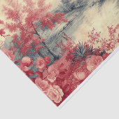 Landschaft auf abgenutztem Papier (Ausschnitt)