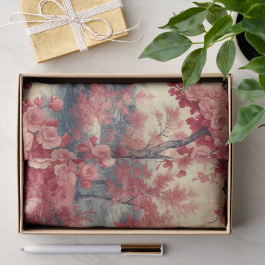 Landschaft auf abgenutztem Papier (Geschenk)