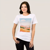 Landschaft auf dem Land Tri-Blend Shirt (Vorderseite voll)
