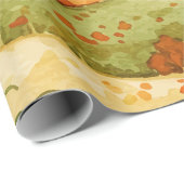 Landschaft auf dem Lande Geschenkpapier (Rolleneckpunkt)
