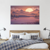 Landschaft auf der Wiese Leinwanddruck (Insitu (Schlafzimmer))