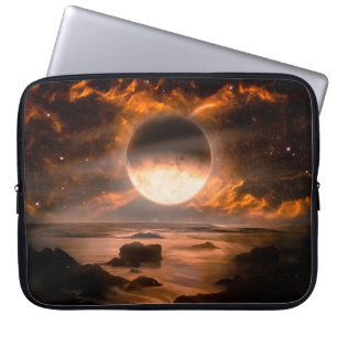 Landschaft auf einem fantastischen außerirdischen laptopschutzhülle