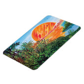 Landschaft auf Europa - Sci Fi Jupiter Moon Malere Magnet (Linke Seite)