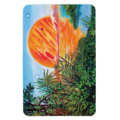 Landschaft auf Europa - Sci Fi Jupiter Moon Malere Magnet (Vertikal)
