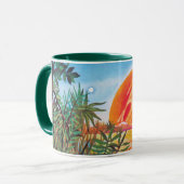 Landschaft auf Europa - Sci Fi Jupiter Moon Malere Tasse (Vorderseite Links)