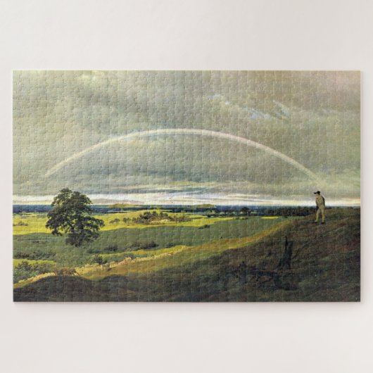Landschaft auf Rügen mit Rainbow - Friedrich Puzzle (Horizontal)