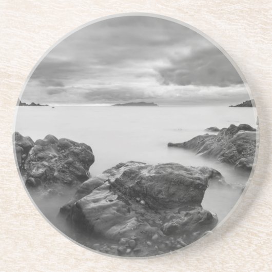 Landschaft auf West Shetland Sandstein Untersetzer (Vorne)