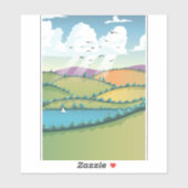 Landschaft. Aufkleber (Blatt)