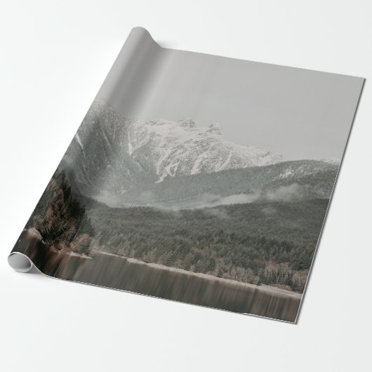 LANDSCHAFT AUS BÄUMEN UND BERG GESCHENKPAPIER (Ungerollt)